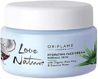 Love Nature Hydrating Face Cream With Organic Aloe Vera & Coconut, 50ml