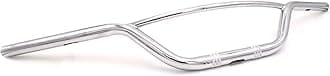 Motorcycle Handlebars，Pro Taper Handlebars Motorcycle 22mm 25mm Steering Wheel Handlebar Retro Motorbike Handle Bars For XL883 XL1200 X 48 Dyna Softail Chopper Cafe Racer(22mm Chrome)