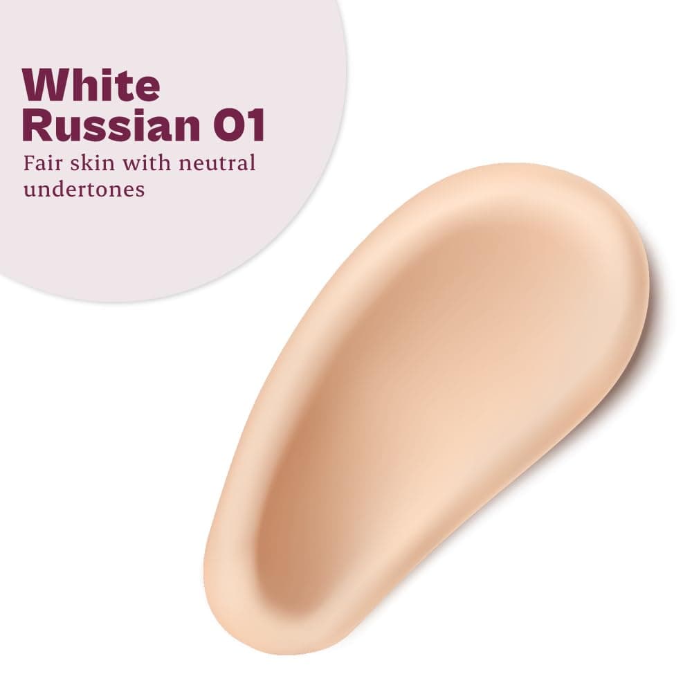 Typsy Beauty Hangover Proof Full Coverage Concealer | Full Coverage, Natural Matte Finish | Covers acne, scars & blemishes | Blurs fine lines, pores & wrinkles | White Russian 01 (5.8 g)