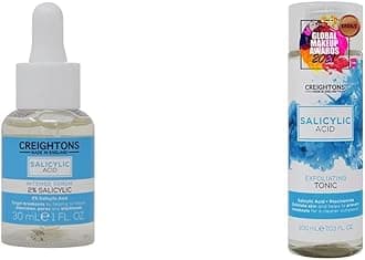 Intense Serum 2% Salicylic (30ml) - Target breakouts by helping to reduce blemishes & Exfoliating Tonic (200 ml) - Salicylic Acid (1%) & Niacinamide (1%)