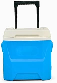Compatible with 16 QT Ice Chest Cooler – Portable Insulated Cooler with Wheels & Handle, Aqua Blue, Ideal for Beach, Camping, Travel & Sports