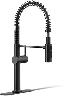 Kohler K-22973-BL Crue Kitchen Sink Faucet, Matte Black