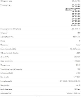 Sennheiser EW 112P G3-A omni-directional EW system