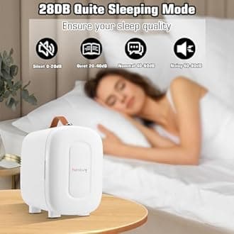 Mini Fridge for Bedroom Skincare Cooler & Warmer Portable Small Refrigerator 4 Liter/6 can with 12v AC/DC/USB Option for Food, Drinks, Makeup, Dorm, Office and Car