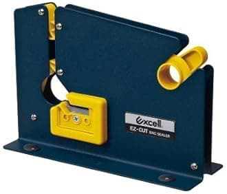 MAT Blue Steel Housing Premium Bag Sealing Taper Dispenser for Ground Meat Packaging System & Bag Neck Sealer: for up to 1/2 inch Wide