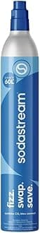 sodastream - CO2 Cylinder for Sparkling Water Maker, Blue Screw-in Gas System, Makes 60 Litres Fizzy Drinks, Compatible with Spirit, Crystal and Genesis, Reduce Plastic Waste, Aarke Compatible