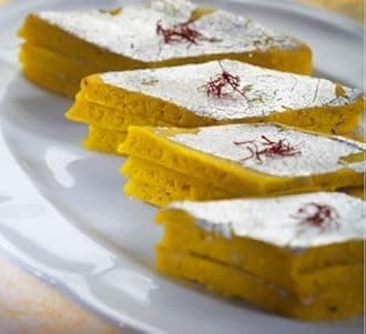 Kesar Kaju katli 1Kg Indian Traditional Sweet Best Gift For All Occasions Raksha Bandhan, Rakhi, Marriage, Diwali, Holi, Ganesh Chaturthi Festival Treat For Family & Friend