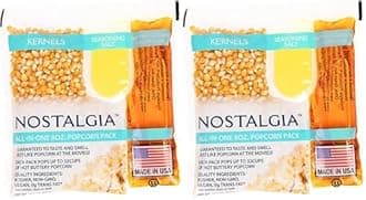 Nostalgia Best Tasting Premium 8-Ounce Popcorn, Oil & Seasoning Salt All-In-One Packs - 24 Count (Pack of 2)