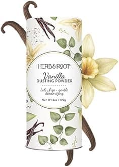 Herb & Root Powder-Free Vanilla Powder-Free Powders Made With Arrowroot, Soothing Oats, Zinc and Magnesium. Free of Baking Soda. for Smashes, Deodorizers, Sweating