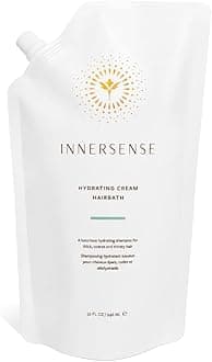 INNERSENSE Organic Beauty - Natural Hydrating Cream Hairbath Shampoo | Hydrating, Nourishing, For Dry Scalp | Non-Toxic, Cruelty-Free, Clean Haircare (32oz Refill Pouch)