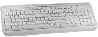 Microsoft Wired Keyboard 600, UK Layout - White