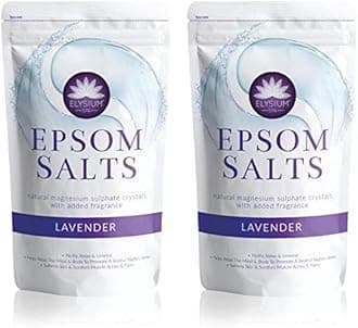 ELYSIUM SPANatural Lavender Epsom Salts 1Kg (Pack of 2)
