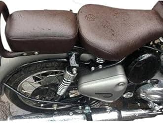 Original Type Seat Cover Brown Split Bike Seat Cover Compatible with Classic350/500cc (2012-2020)