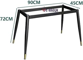E-maguk French Maple Epoxy Table - Ocean Mist Table - Resin Dining Table - Wood Epoxy Table Top - Living Room Coffee Table (Dining Table-110x70x5cm Top &90x45x72cm Legs Frame)