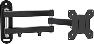 suptek TV Wall Mount Bracket Monitor arm TV Wall Mount Bracket Display arm Monitor Mount for 13-30" Adjustable up/Down, Left/Right Angle, 28.66lbs Load Capacity VESA75-100mm MA2776