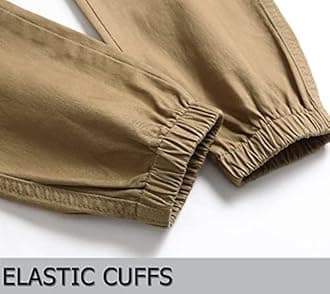 LOKTARC Boys' Pull-On Slim Fit Camo Cargo Jogger Pants