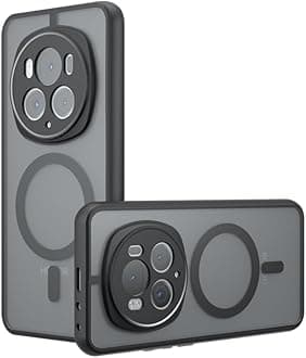 Compatible with Honor Magic 6 Pro Case Cover,Compatible with MagSafe,Compatible with Honor Magic6 Pro 5G BVL-AN16 BVL-N49 Built-in Magnetic Anti-Shock Cell Phone Case Black