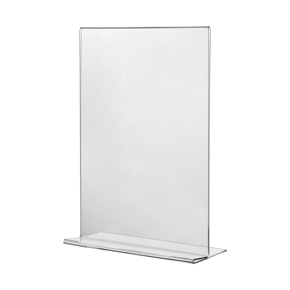 5 x A4 Clear Double Sided Acrylic Poster Menu Card Holder Leaflet Display Stands A4