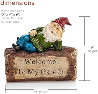 Alpine Corporation Outdoor Garden, Patio, Deck, Porch-Yard Art Decoration, Resin, Multicolor, 10" L x 4" W x 9" H