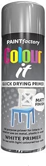 3x White Primer All Purpose Aerosol Spray Paint 250ml Quick Drying Spray, Fast Dry and Excellent Coverage for Metal, Wood, Plastic and More by Diva Gift