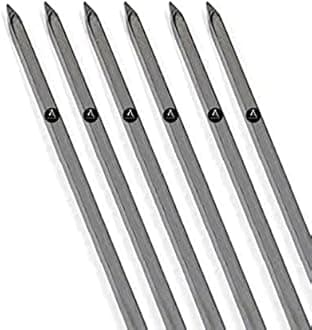 A Z Collection Iron KABAB SEEKH Square Shape EX Heavy Flat Kebab Skewers, Perfect for Kebab, Turkish Style and paneer Tikka 18 inch Turkish Skewers (Pack of 6)