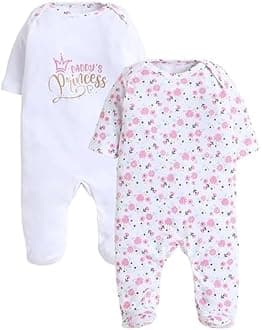 EIO100% Cotton Rompers/Sleepsuits/Jumpsuit/Night Suits for Newborn Baby Boys & Girls Pack of 3