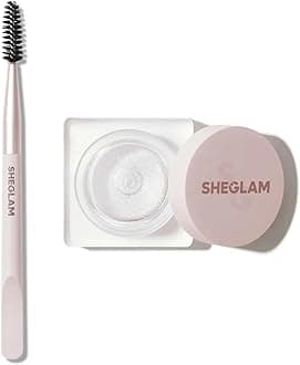 SHEGLAM Makeup - Set Me Up Eyebrow Hold Gel - Long-Lasting, Waterproof and Extreme Hold Wax with Double-ended Brow Brush (Crystal Clear), 1.0 count, 1