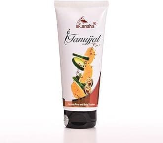 AKANSHA Tanujjal Ayurvedic Skin Nourishing Exfoliating Black Head Removal Dead Skin cell Removal Moisturising Face and Body Scrubber With Walnut (100)
