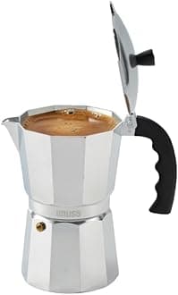 IMUSA 9 Cup Cast Aluminum Stovetop Coffeemaker, Moka Pot for Classic Cuban, Italian, and Espresso Style Coffee