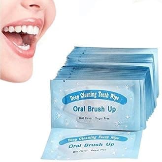 Deep Cleaning Teeth Wipes Finger Brush Teeth Wipes Oral Brush UP (50 PSC)