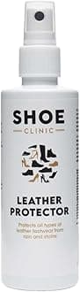 Shoe Clinic Leather Protector | For Use on Shoes, Sneakers, Boots, Heels, Sandals, and More | Long Lasting Coat & Seal, Water & Stain Resistance | (125 ml / 4.2 oz)