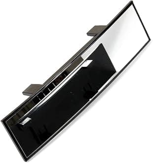 NP Universal 11.81 Inch Interior Clip On Panoramic Rearview Mirror, SUV Truck Car Mirror, Panoramic Car Rear View Mirror, Anti Glare, Wide Angle Mirror, Clip on Mirror for Car (White Tint)