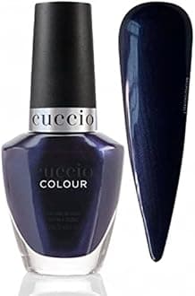 Cuccio Dive on In | Glossy Rainbow Nail Polish Nail Paint | 13ml | Long Lasting, Glossy, Vegan | Paraben Free | No Yellowing | FREE from Harmful Chemicals - Deep Blue
