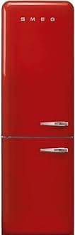 Smeg FAB32 Retro Refrigerator– 50s Style Fridge with Bottom Freezer, No-Frost, LED Display & Lighting, LifePlus Zone, Multi-Airflow – 12.2 cu ft – Red - Made in Italy