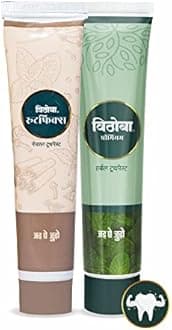 Vithoba Herbal Rootfix Toothpaste & Vithoba Premium Toothpaste |Tooth Whitner For Oral Health With Natural Herbs | For Refreshing Breath | 40g |