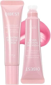 Tinted Lip Serum Gloss – Hydrating Lip Plumper with Natural Shine | Nourishing Jelly Lip Tint for Soft, Full Lips | Non-Sticky, Long-Lasting Color, Moisturizing Lip Makeup (01# Cherry Blossom)