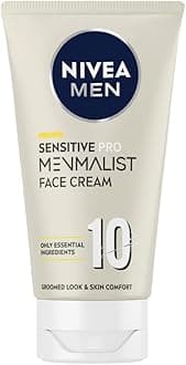 NIVEA MEN Sensitive Pro Menmalist Face Cream (75ml), 24H Moisturiser for Men, 10 Essential Ingredients to Soothe Skin, Gentle Men's Skin Care (Period after opening (PAO) 12 months)