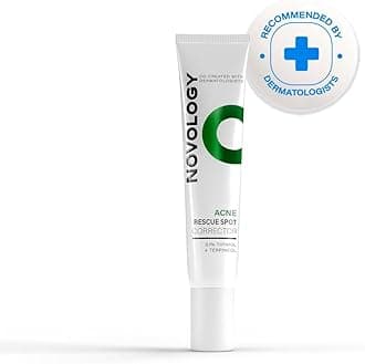 N'ovology Acne Spot Corrector Gel | Spot Corrector for Active Acne, Whiteheads, Blackheads | With 0.1% Thymol + Terpineol | For Oily & Acne Prone Skin