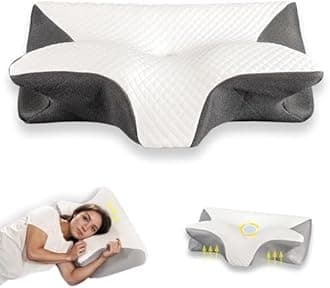 Neckhaven Pillow, Cervical Neck Pillow, Dreamers Relief Pillow for Pain Relief & Sleeping, Ergonomic Contour for Side Sleepers, Necks and Shoulder Support