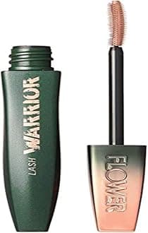 FLOWER BEAUTY Lash Warrior Mascara Volumizing Lashes Length Definition No Clumping, Fiercest Black, 0.35 Ounce