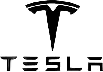 Tesla Model 3 Model Y T Logo Tesla Letters Dual Motor Emblem Set Metal (Without Dual Motor)