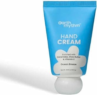 Earth Rhythm Hand Cream - Ocean Breeze For Dry&Rough Hand,Intense Moisturization Non Greasy,Fast Absorbing,Moisturizes,Enriched With Ceramides,Shea Butter,Cacao Seed Butter For Men&Women - 30Gm