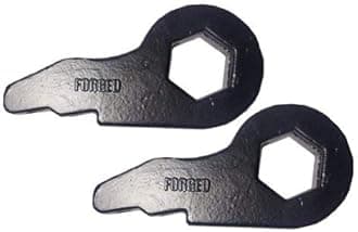 QSA 2" FORGED Adjustable Torsion Leveling Lift Keys. Compatible with 1999-2006 Chevrolet Silverado 1500 / GMC Sierra 1500