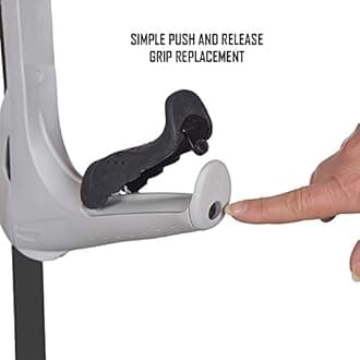 FDI Ergotech Comfort Grip Folding Handle + Collapsible Elbow Walking Stick Single Crutch, Purple + Grey Grip