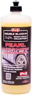 P&S Professional Detail Products Pearl Auto Shampoo – High-Foaming, pH-Balanced Car Wash Soap, Biodegradable, Safe for All Finishes, Lemon Scent, Foam Cannon & Bucket Wash - 1 Quart