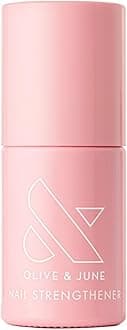 Olive & June Nail Strengthener | Heals & Conditions Weak, Brittle Nails | Up to 77% Increase in Strength | Prevents Peeling & Ridges | Celery Seed + Flora Complex | Vegan, Cruelty-Free Nail Treatment