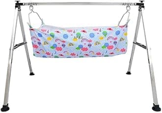 A to Z Hub Boy's and Girl's Portable Folding ghodiyu,with Free Cotton Cloth.