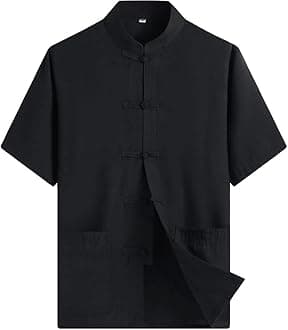 Chinese Clothing Tang Suit - Kung Fu Short Sleeve Shirt for Men