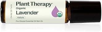 Plant Therapy Organic Lavender Essential Oil 100% Pure, Pre-Diluted Roll-On, Natural Aromatherapy, Therapeutic Grade 10 mL (1/3 oz)