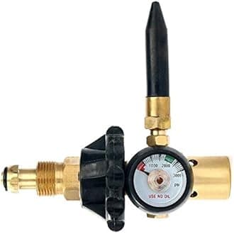 Helium Latex Balloon Filler Air Flow Inflator Regulator Meter Inflating 0-3000 PSI Gauge for CGA580 Tank Valve